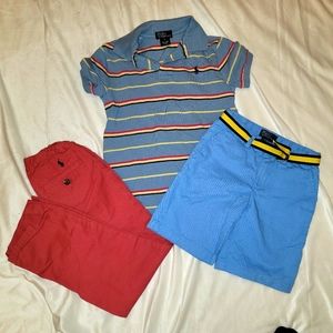 POLO BUNDLE: Polo Ralph Lauren Boy Shorts/Shirt/Khaki